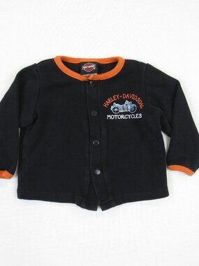 Harley Davidson Motorcycles Infant Shirt Size 3/6M Button Up Top